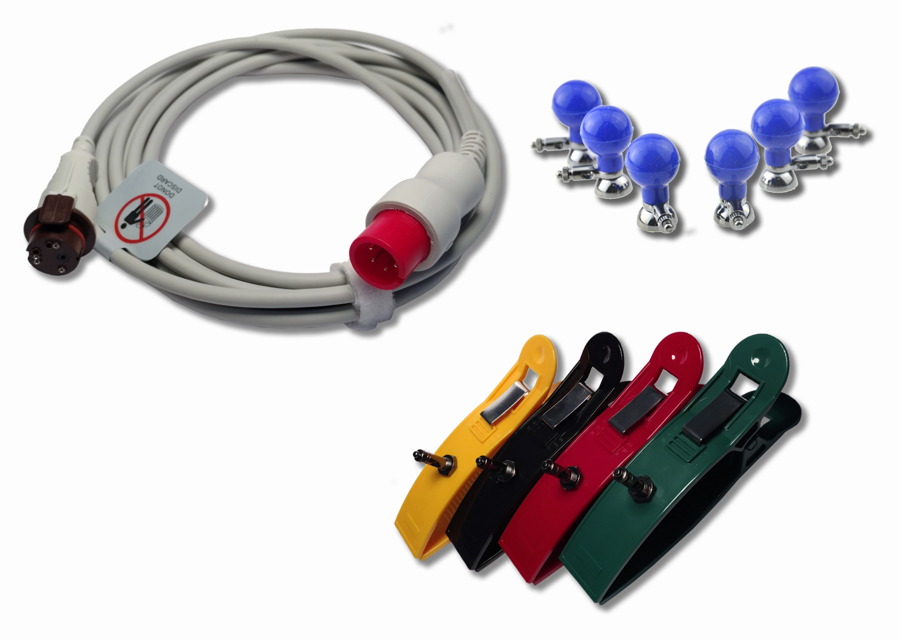 pinzas, precordiales, cable interfaz